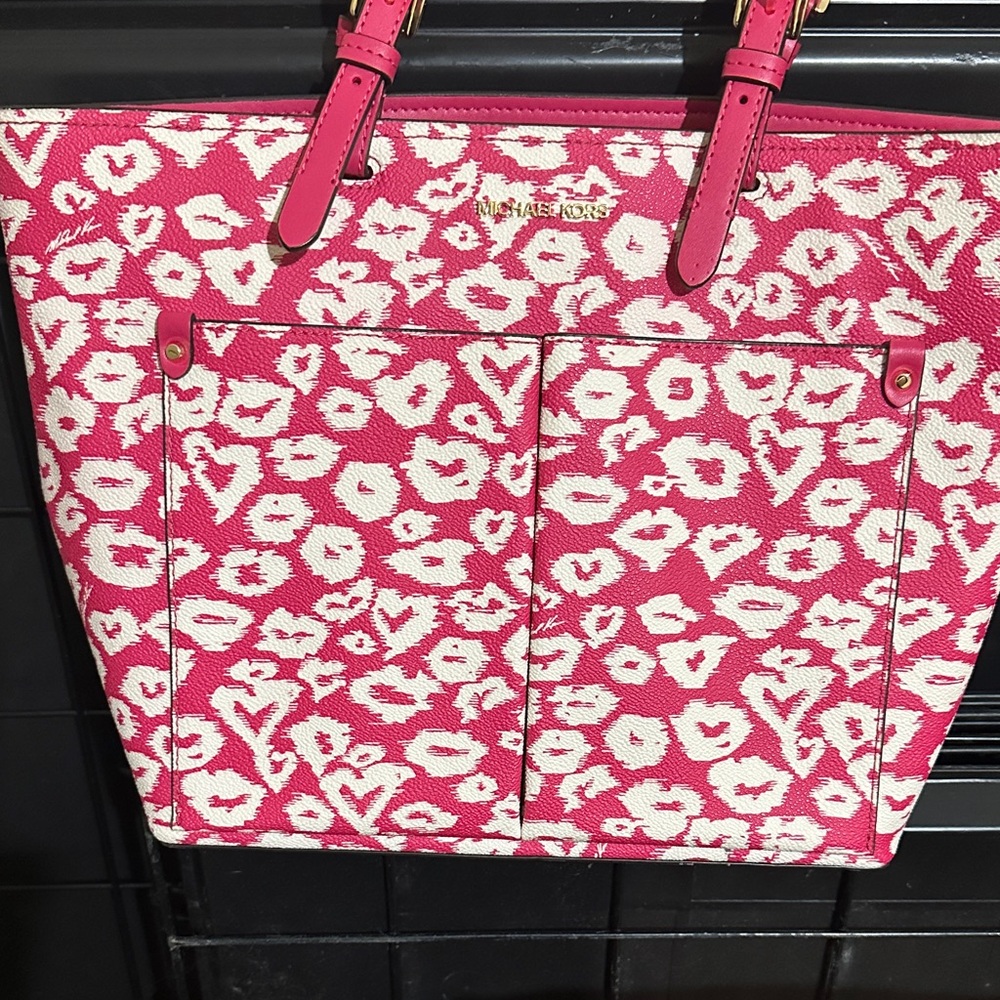 Michael Kors Pink and Cream Tote